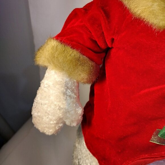 Snow Lady Plush In Red Velvet & Faux Fur Outfit Vintage 18" Tall - Picture 8 of 13